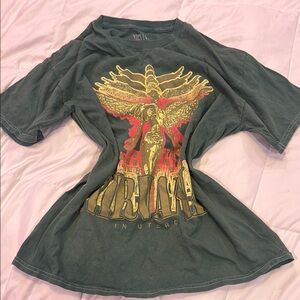 Nirvana In Utero Graphic Tee - Green